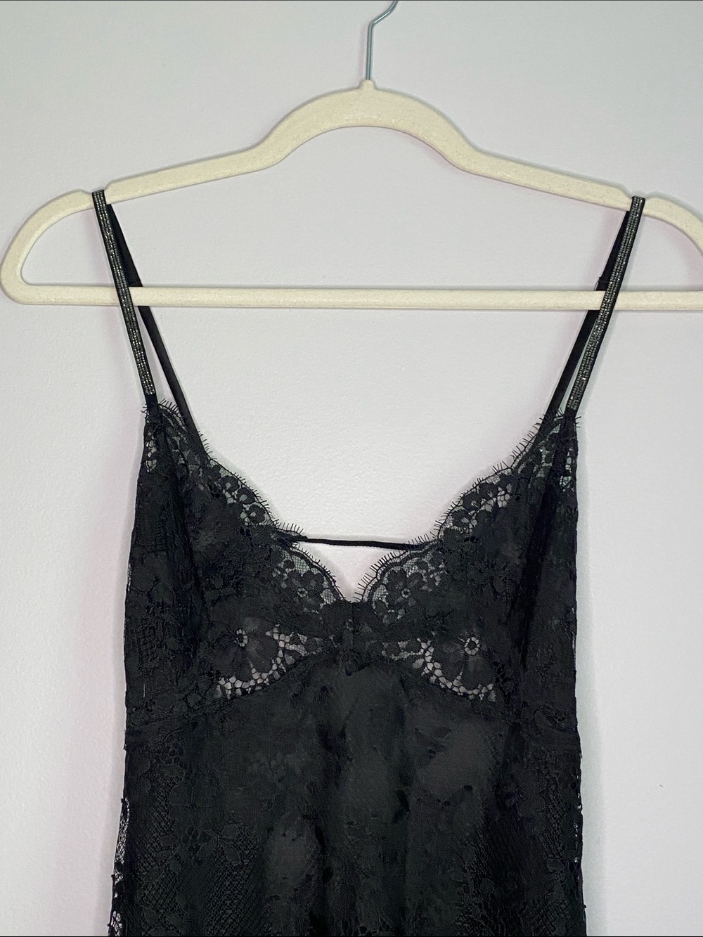 Victoria Secret Twinkle Strap Lace Mini Slip Dress - Picture 2 of 5